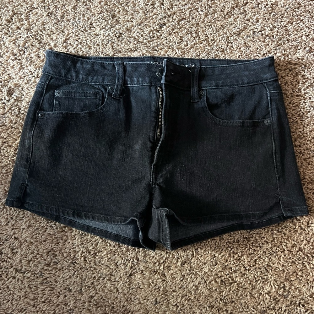 Black American Eagle Jean Shorts